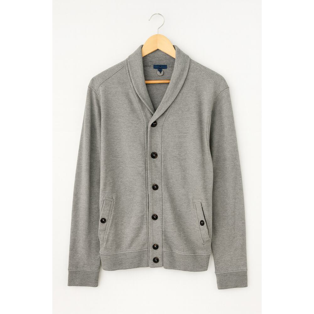 Ted Baker London Gray Shawl Collar Button Front Cardigan Size 5 (XL)